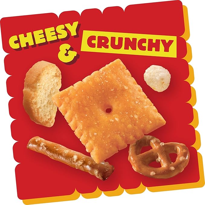 Cheez-It Snack Mix, Office and Kids Snacks, Classic, 9oz Box (12 Packs)