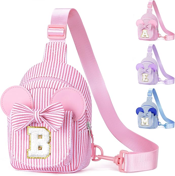 YOOLIFE Valentines Day Gifts for Kids Girl - Sling Bags for Girls Kids | Initial Small Crossbody Purses for Girl Kid Birthday