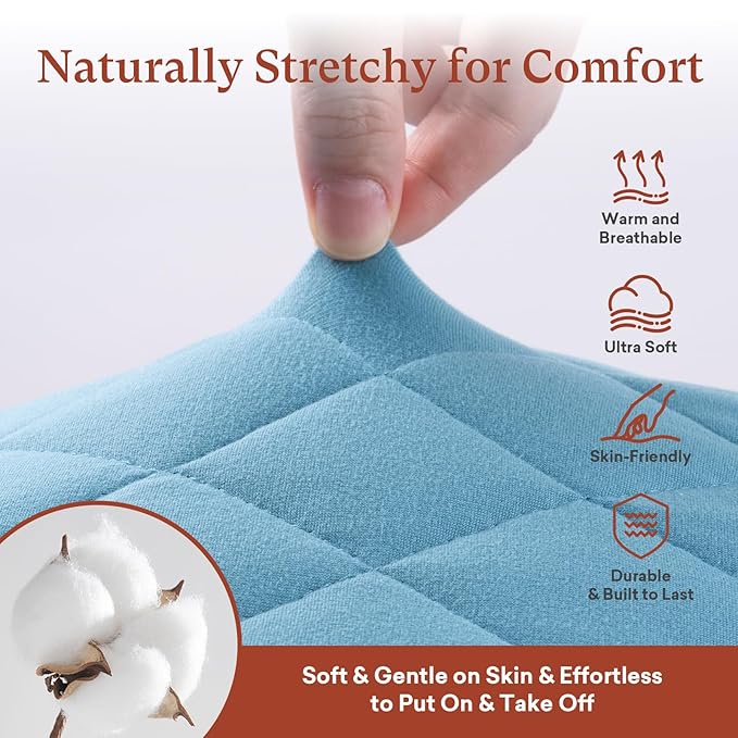 Quilted Changing Table Cover (2-Pack) Fitted Diaper Changing Pad Cover, Soft Breathable Ideal for Boys Girls (2-Pack)