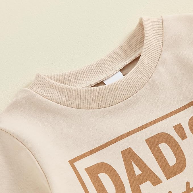 ZAXARRA Toddler Newborn baby boys Fall Outfits Long Sleeve Letter Print Sweatshirt Tops Pocket Pants Casual Clothing Sets
