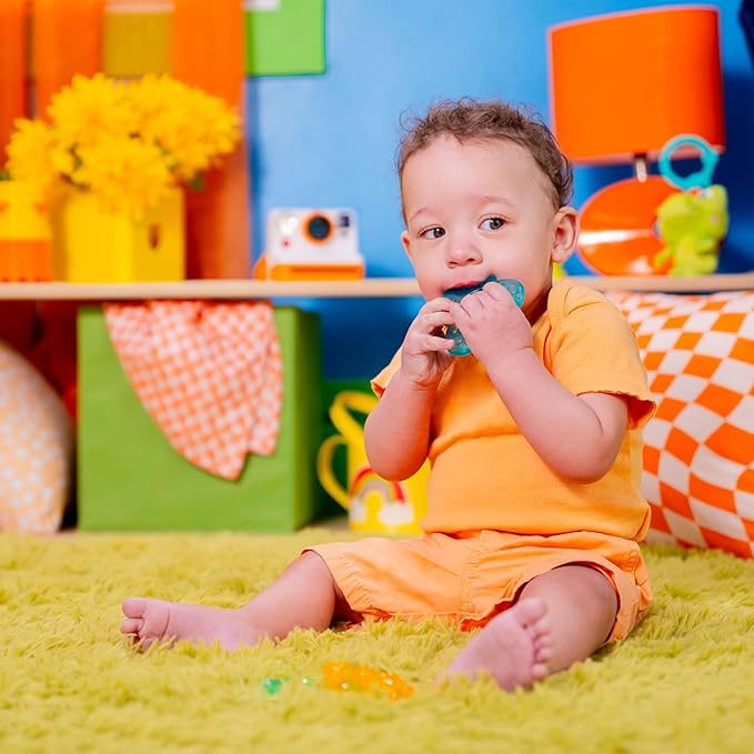 Bright Starts Chill & Teethe Water-Filled BPA-Free Baby Teething Toy, Ages 3 Months+