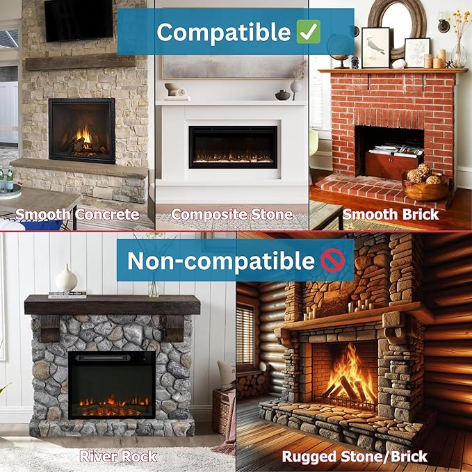 Cardinal Gates KEPK Large Hearth Pad Kit - Fireplace Baby Proofing - Adhesive Backed Fireplace Bumpers for Babies - 12.5 Feet of Padding with 3 Straight Pieces & 2 Corners - Made in The USA - Gray