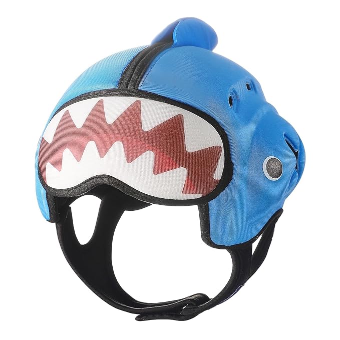Baby Head Protector Baby Helmet for Crawling and Walking - No Bumps and Soft Safety Peak - Ultra Light and Adjustable Baby Head Protector Suitable for Babies 6-24 Months-Shark