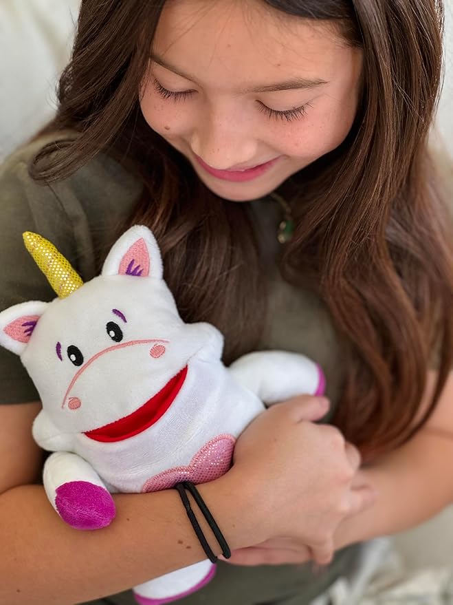 Sprinkles Unicorn Tooth Fairy Pillow and Book Bundle | 8" Plush with Pocket for Lost Teeth & Hardcover Storybook w/Tracker, Q&A for Boys Girls Children of All Ages