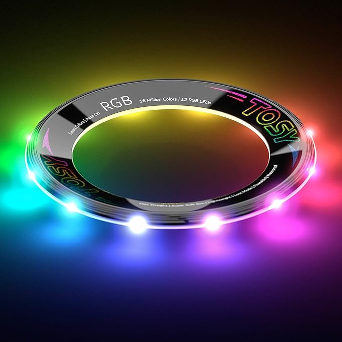 TOSY Flying Ring - 36 RGB Multicolor or 12 Monocolor LEDs, Super Bright, Lost Mode, Auto Light Up, Valentine Easter Gift for Kid/Teen/Boy/Girl, Safe, Waterproof, Pool/Beach/Camping Toy