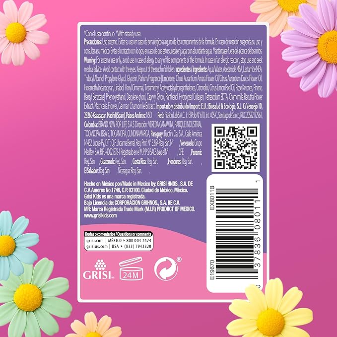 Ricitos Kids Chamomile Hair Lotion Leave-In Detangler, Natural Lightening Spray for Girls, Gentle Paraben-Free Formula for Easy Brushing, Knot-Free Hair, Soft Texture and Shine, 8.4 Fl Oz, Pack of 3