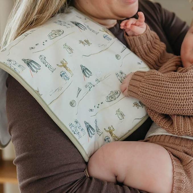 Copper Pearl Baby Burp Cloth Large 21''x10'' Size Premium Absorbent Triple Layer 3-Pack Gift Set Tatooine