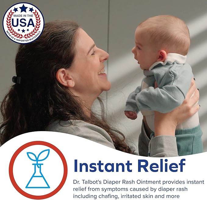 Dr. Talbot's Maximum Strength Diaper Rash Ointment - 14 oz - Zinc Oxide Skin Protectant with Peruvian Balsam - Treats and Prevents Rash