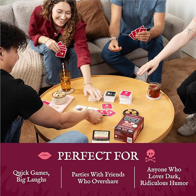 Exploding Kittens Horrible Couple – Extra Horrible Edition – Party Game for 2-8 Players, from The Creators of Horrible Therapist | A Fun Game Night with Friends, Funny Card Game for Adults