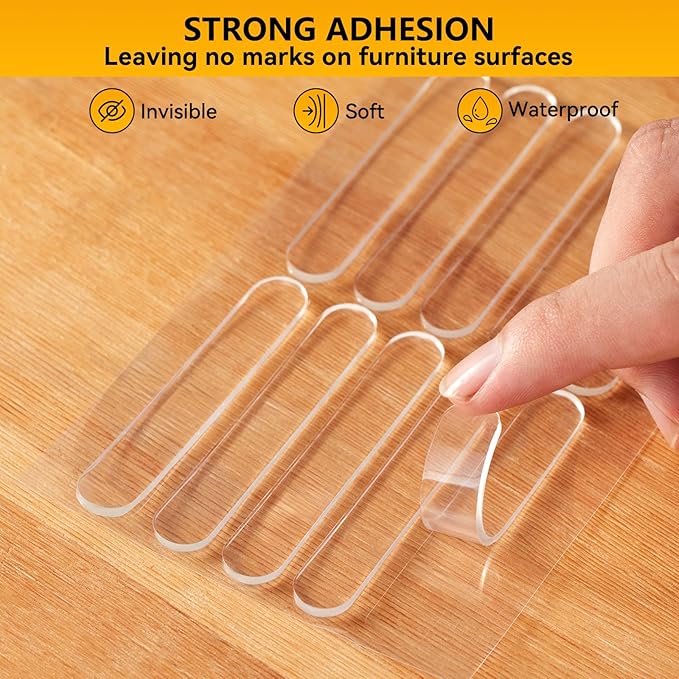 4pcs,Wall Bumpers,Furniture Bumpers,Door Stoppers,Silencing pad,Anti collision pad,Using for Refrigerator door,Entrance doors,Cabinet doors,Toilet covers,Table corners(L, 15*1.5cm(5.9*0.59in)