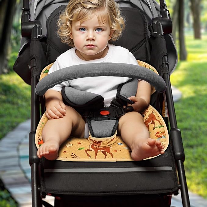 Babenest Car Seat Potty Protector Cover -Waterproof Carseat Training Liner for Baby &Toddler Shower Gift, Dry Piddle Pee Pad with Fun Designs for Strollers & Infant Car Seats (1pc Yellow)