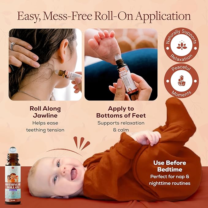 Punkin Butt Lavender Teething & Soothing Oil Roller | Natural Topical Calming Relief