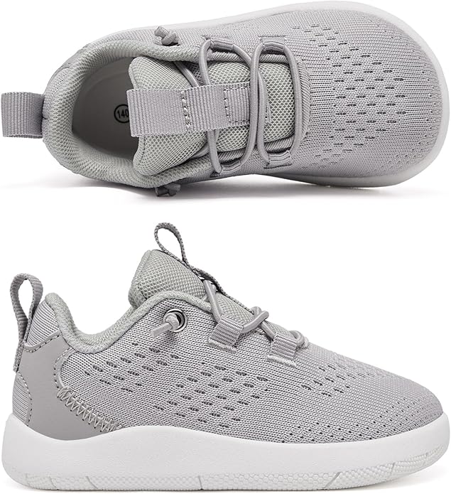 MORENDL Wide Toddler Shoes Baby Walking Shoes Girls Boys Zero Drop Minimalist Sneakers Slip On Tennis Shoe Breathable Naturally Flexible