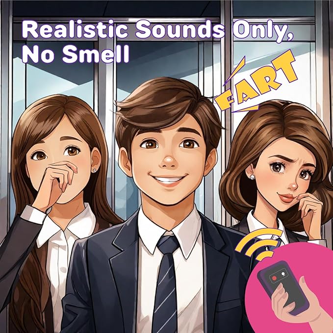 Fart Machine with Remote, Remote Controlled Fart Machine with Different Realistic Sounds Portable Farting Machine Toy Pranks Jokes Gag Gift for Kids Adults Pocket Size