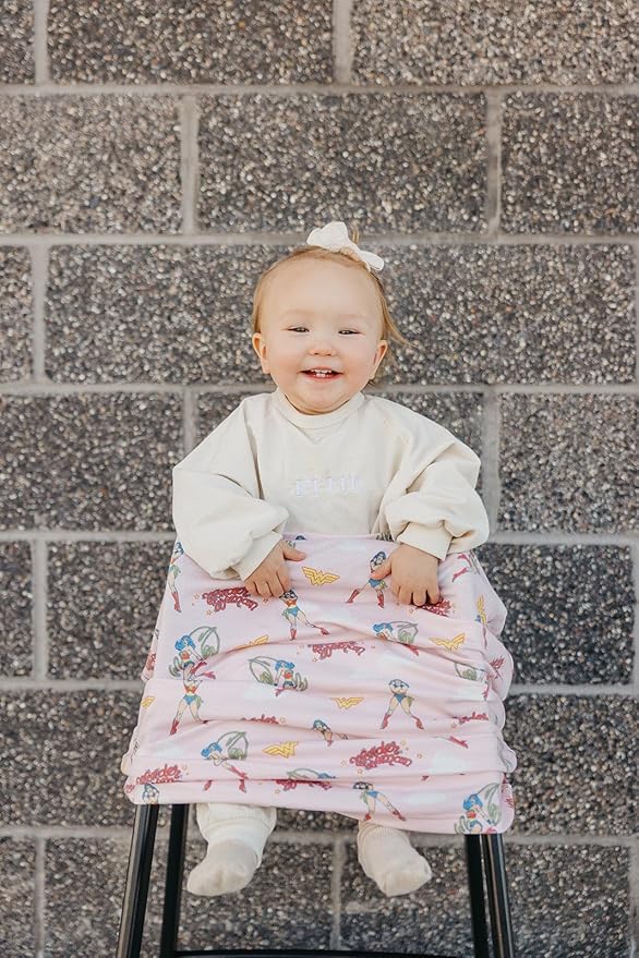 Copper Pearl Multi-Use Cover: Car Seat Covers, Nursing Cover, and Stroller Cover - Stretchy Fabric, All-Season Use, Stylish Designs, Easy Access for Moms - Wonder Woman™