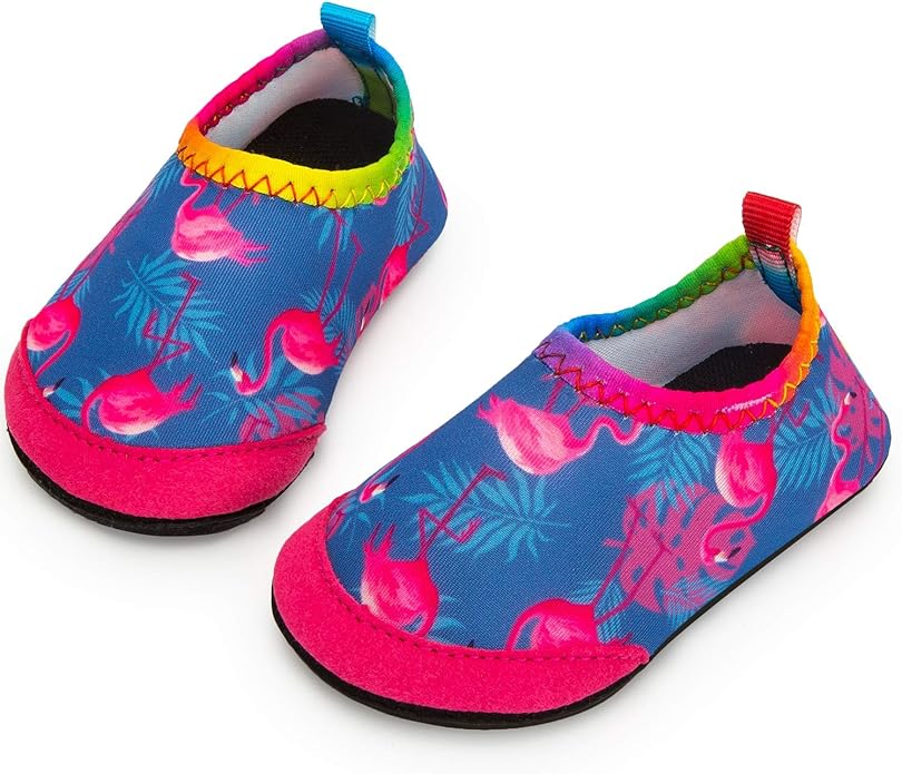 Baby Boys and Girls Swim Water Shoes Barefoot Aqua Socks Non-Slip for Beach Pool Toddler Kids