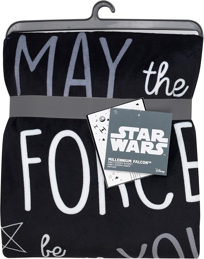 Lambs & Ivy Star Wars Millennium Falcon Baby Blanket - White