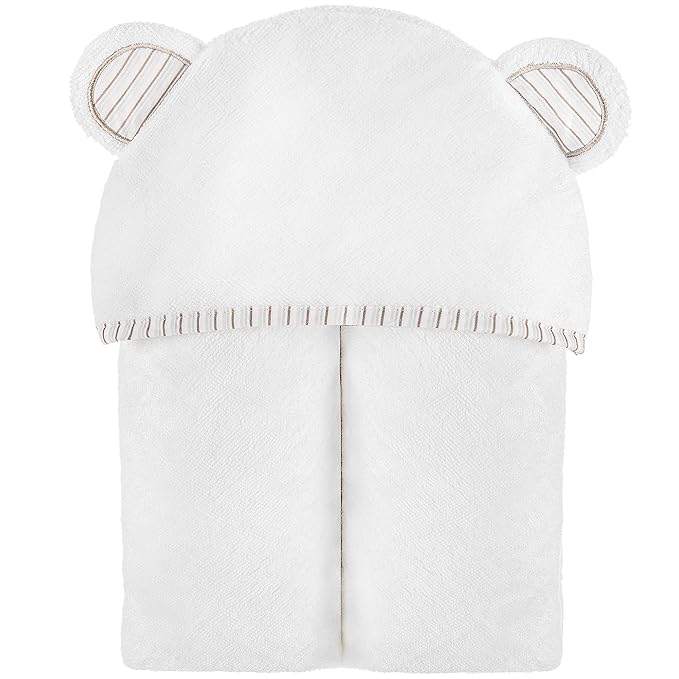 MINIBOO Hooded Baby Towels for Newborn - Super Soft Baby Bath Towels with Hood, Highly Absorbent Viscose Made from Bamboo Hooded Towel for Infant, Toddler and Kids, Baby Essentials