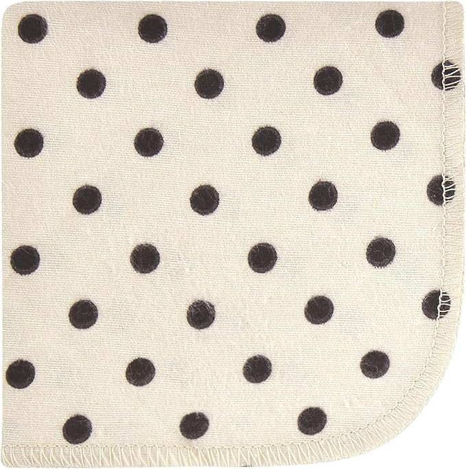 Hudson Baby Unisex Baby Flannel Cotton Washcloths, Neutral Pink Floral 10 Pack, One Size