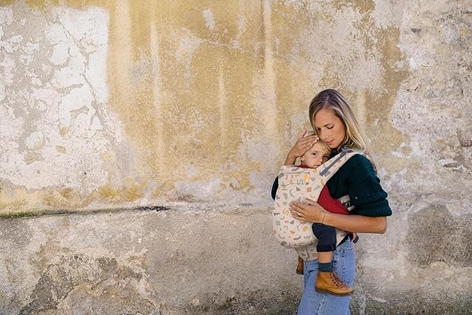 Beco Toddler Carrier (20-60 lbs) with Extra Wide Seat, 100% Cotton - Front-Carry & Backpack Style - Lightweight & Ergonomic Sling Carrier for Children from 18months - Geometric