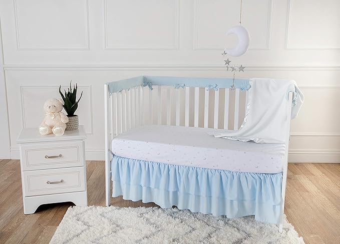 American Baby Company Fleece Blanket (30" x 40") with Silk-Like Satin Trim, Soft, Warm & Cozy, White, for Boys and Girls, Perfect for Baby Carrier, Stroller, Travel and Gifting