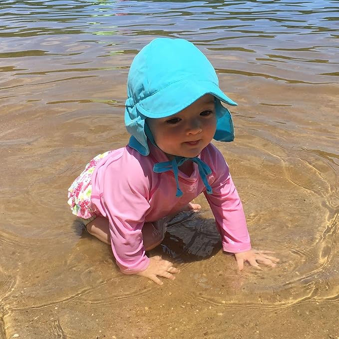Green Sprouts Unisex-Baby Flap Sun Protection Swim HatHat