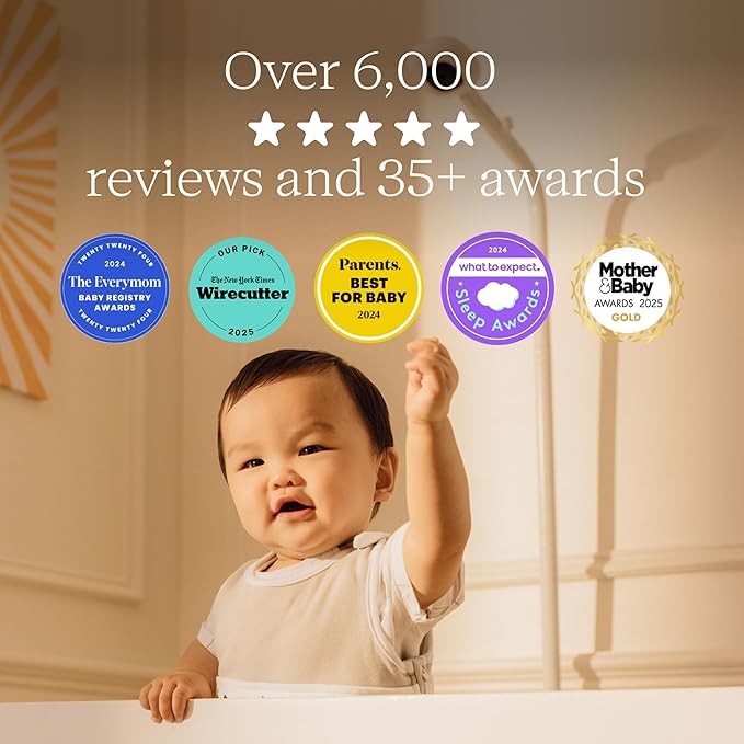 Nanit Essentials Smart Baby Monitor with Floor Stand – 1080p HD Wi-Fi Camera, Sensor-Free Breathing Monitoring, Sleep Tracking, Two-Way Audio, Night Vision, Motion & Cry Notifications, White