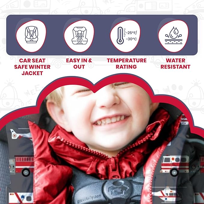 ONE KID The Road Coat Down | Car Seat Safe Winter Jacket | Crash Tested | Unisex | 12 Months-8 Years