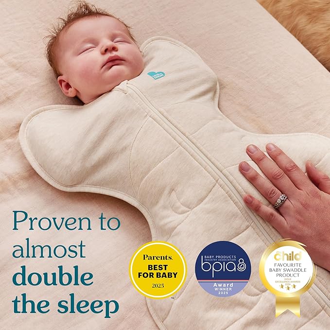 Love to Dream Swaddle UP, Baby Sleep Sack, Self-Soothing Swaddles for Newborns, Get Longer Sleep, Snug Fit Helps Calm Startle Reflex, Newborn Essentials for Baby, 1.0 TOG, 5-8.5 lbs, Navy