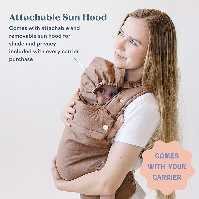 Ava & Oliver Essential Baby Carrier – Ergonomic, Hip-Healthy Soft Structured Carrier for Infants & Toddlers (7–35lbs) - Front and Back Carry, Breathable Fabric, Stylish & Lightweight (Houndstooth)
