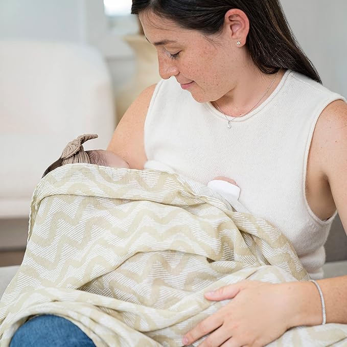 aden + anais Essentials Muslin Swaddle Blankets for Baby Girls and Boys, Newborn Receiving Blanket for Swaddling, 100% Cotton Baby Swaddle Wrap, 4 Pack, Tanzania
