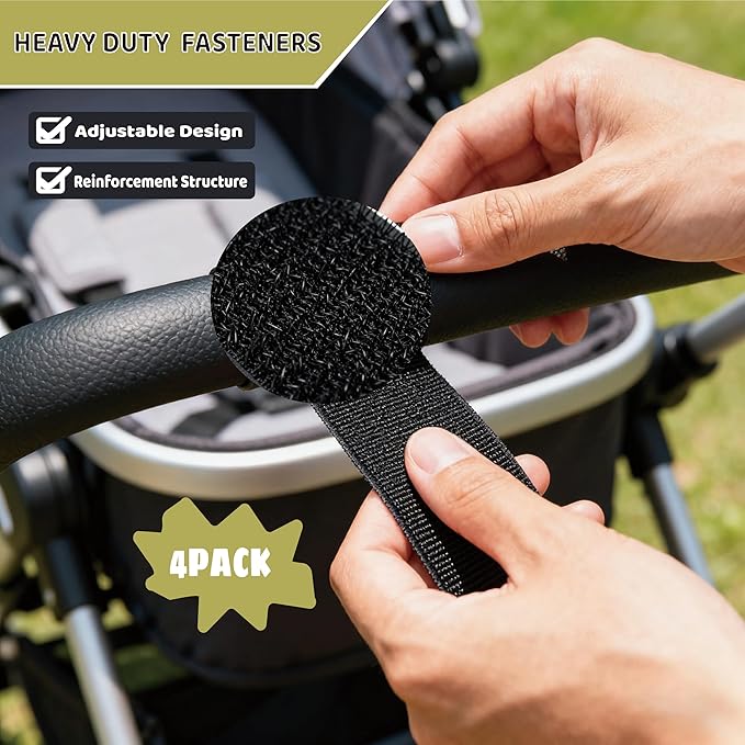 Stroller Hook Universal Stroller Clip Baby Travel Essential Wheelchair Accessories Gear for Bag 4pcs Plastic Hook