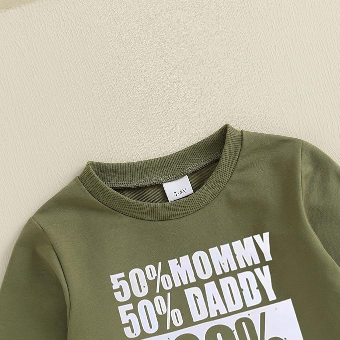 wdehow Toddler Kids Baby Boy Fall Outfits 1T 2T 3T 4T 5T Letter Print Long Sleeve Tops Camouflage Pants Winter Clothes Sets