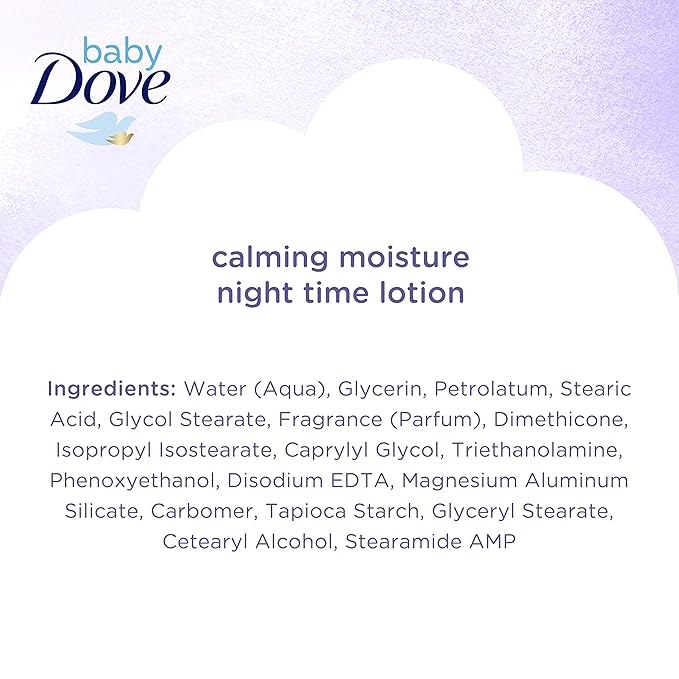 Baby Dove Sensitive Skin Care Baby Lotion For a Soothing Scented Lotion Calming Moisture Hypoallergenic and Dermatologist-Tested 13 oz