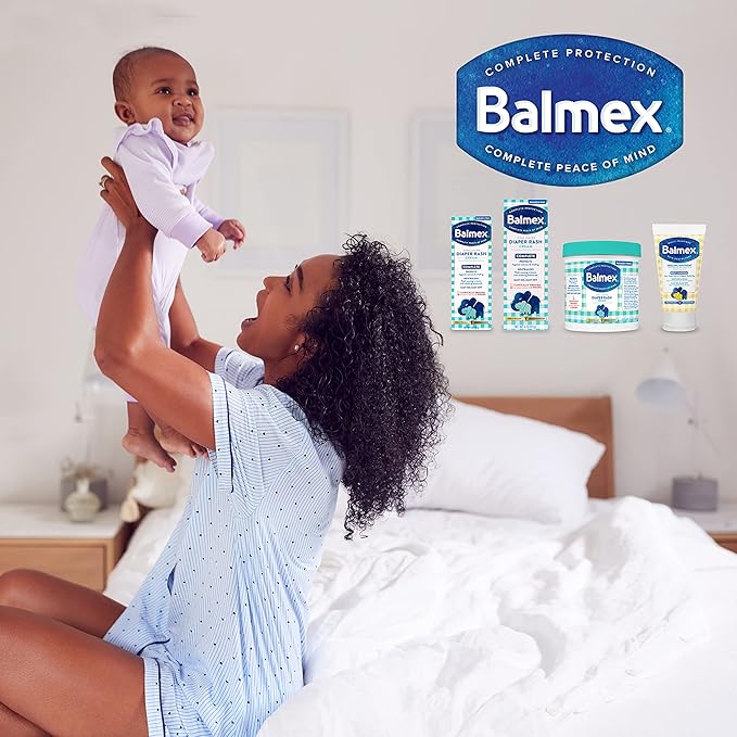 Balmex Complete Protection Baby Diaper Rash Cream with Zinc Oxide + Soothing Botanicals, 4 Ounce