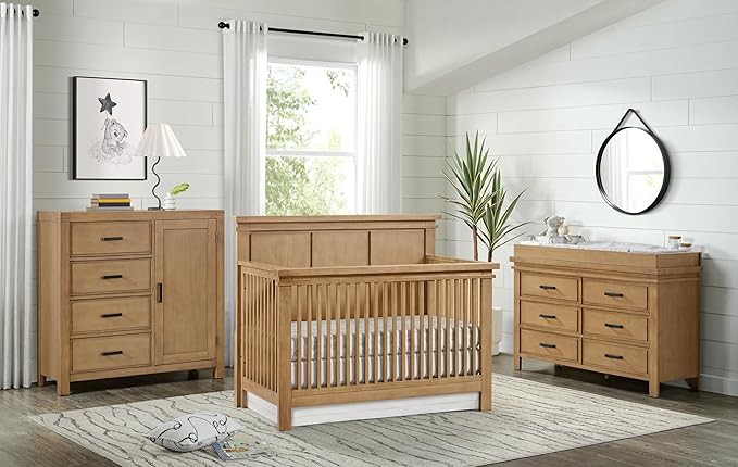 Soho Baby Mystic Changing Topper, Honey Wood