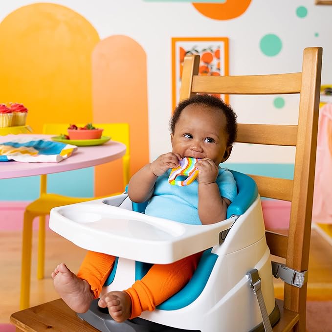 Bright Starts Soothing Soft Serve Silicone Teether, Easy-Grasp Ice Cream Cone, BPA Free, Unisex, 3 Months+