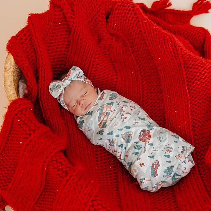 Copper Pearl Snowy Slopes Knit Blanket Single