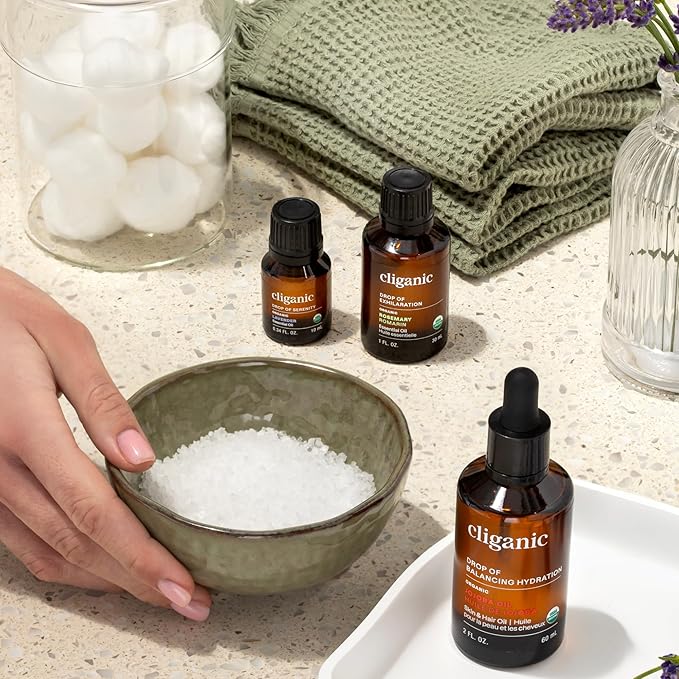 Cliganic Organic Cedarwood Essential Oil - 100% Pure Natural for Aromatherapy Diffuser | Non-GMO Verified (Packaging May Vary)