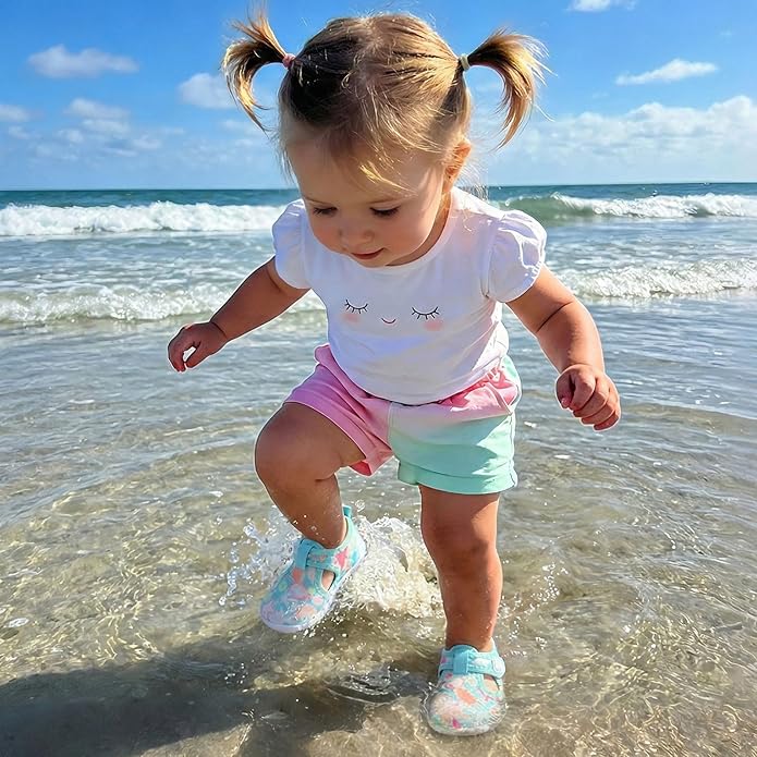 JOINFREE Baby Toddler Water Shoes Boys Girls Sandals Barefoot Kids Breathable Sneakers Shoes for Walking Running