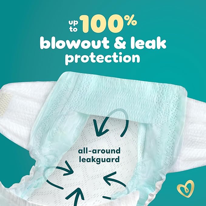 Pampers Swaddlers Diapers, Size 0 (up to 10 lbs), 84 Count, Absorbent, Keeps Baby Dry and Comfortable, Skin Safe Disposable Baby Diaper (Packaging May Vary)