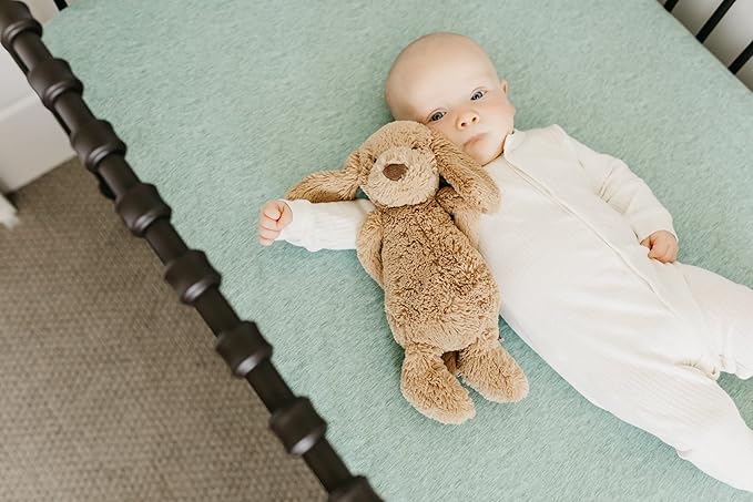 Emerson Copper Pearl Premium Knit Crib Sheets - Breathable and Soft, Fitted for Standard Mattresses, Perfect for Baby Registry or Shower Gift