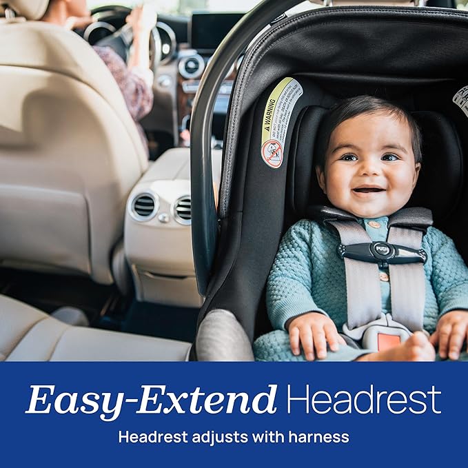 Chicco KeyFit Max Zip ClearTex Infant Car Seat and Base, Rear-Facing Seat for Infants 4-30 lbs., Infant Head and Body Support, Compatible with Chicco Strollers, Baby Travel Gear | Apex/Black