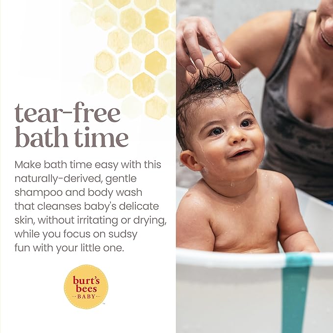 Burt's Bees Baby Bubble Bath, Original Scent, Tear Free Baby Wash for Delicate Skin, 98% Natural Origin, 12 Fl Oz (Pack of 3)