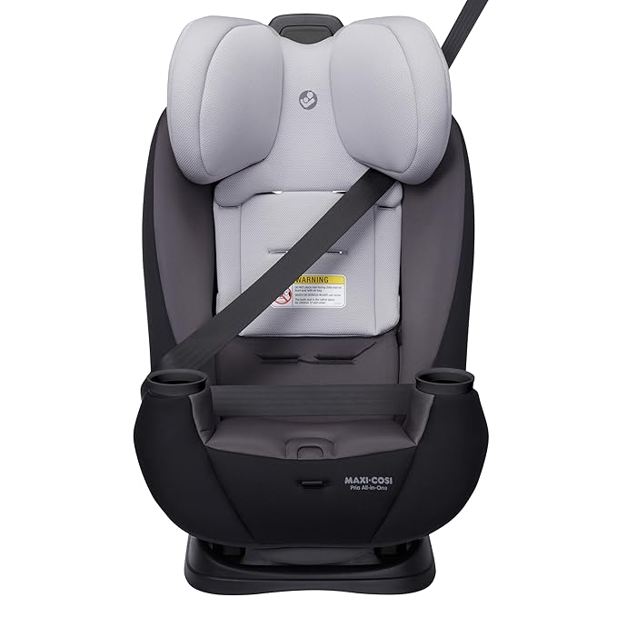 Maxi-Cosi Pria All-in-One Convertible Car Seat, Infant to Toddler Car Seat, Easy-Install Harness, Machine-Washable Cover, 5-100 lbs, Blackened Pearl