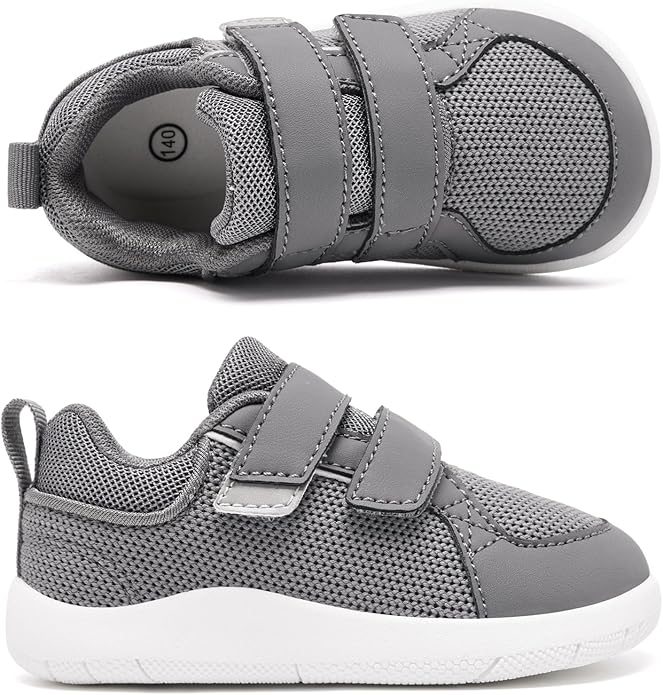 MORENDL Boys & Girls Walking Shoes 0-4 Years Baby Wide Toe Box Barefoot Shoes Toddler Sneakers