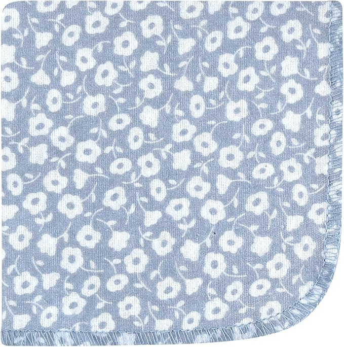 Hudson Baby Unisex Baby Flannel Cotton Washcloths, Modern Botanical 12 Pack, One Size