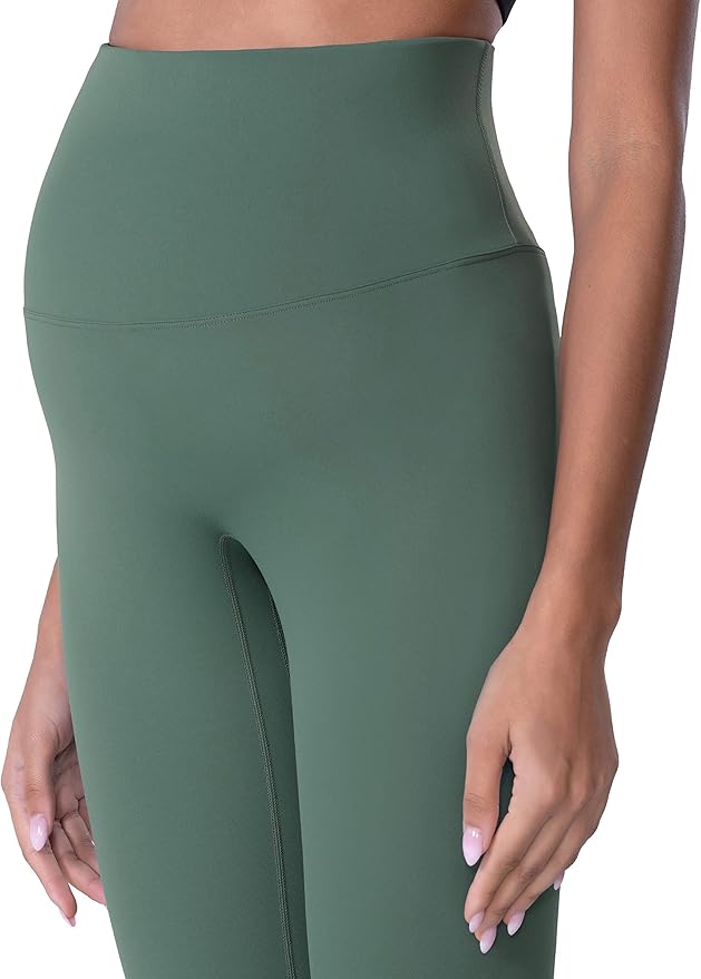 POSHDIVAH Women's Maternity Leggings Over The Belly Pregnancy Yoga Pants Active Wear Workout Leggings