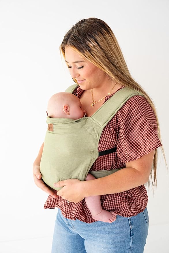 Happy! Original Baby Carrier – Lightweight Ergonomic Soft Structured Carrier for Newborns to Toddlers (7–45 lbs), Adjustable Fit, Breathable Linen, Front & Back Carry