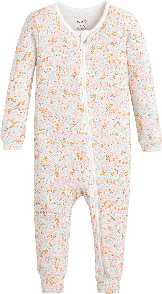 moimoln Modal Cotton Infant Toddler Boys Girls One-Piece Snug fit Romper Playsuits